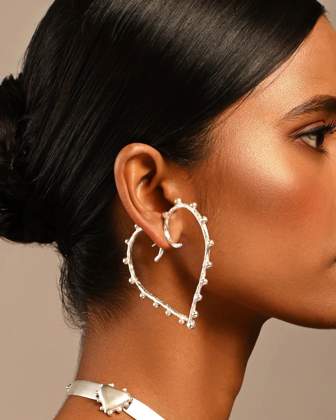 Passional Hoops - Silver XL - CiceroniEarringsBatoki