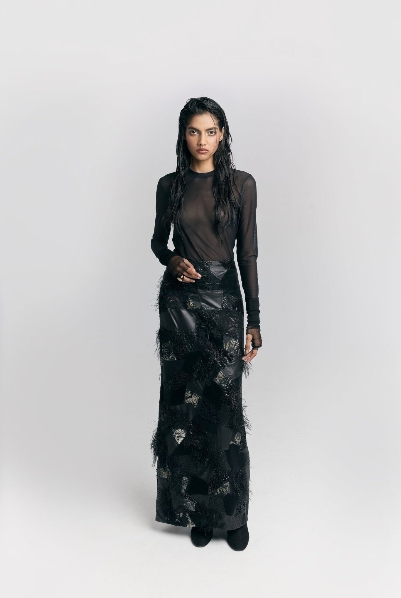 Patched Skirt - CiceroniSkirtPriyanca Khanna