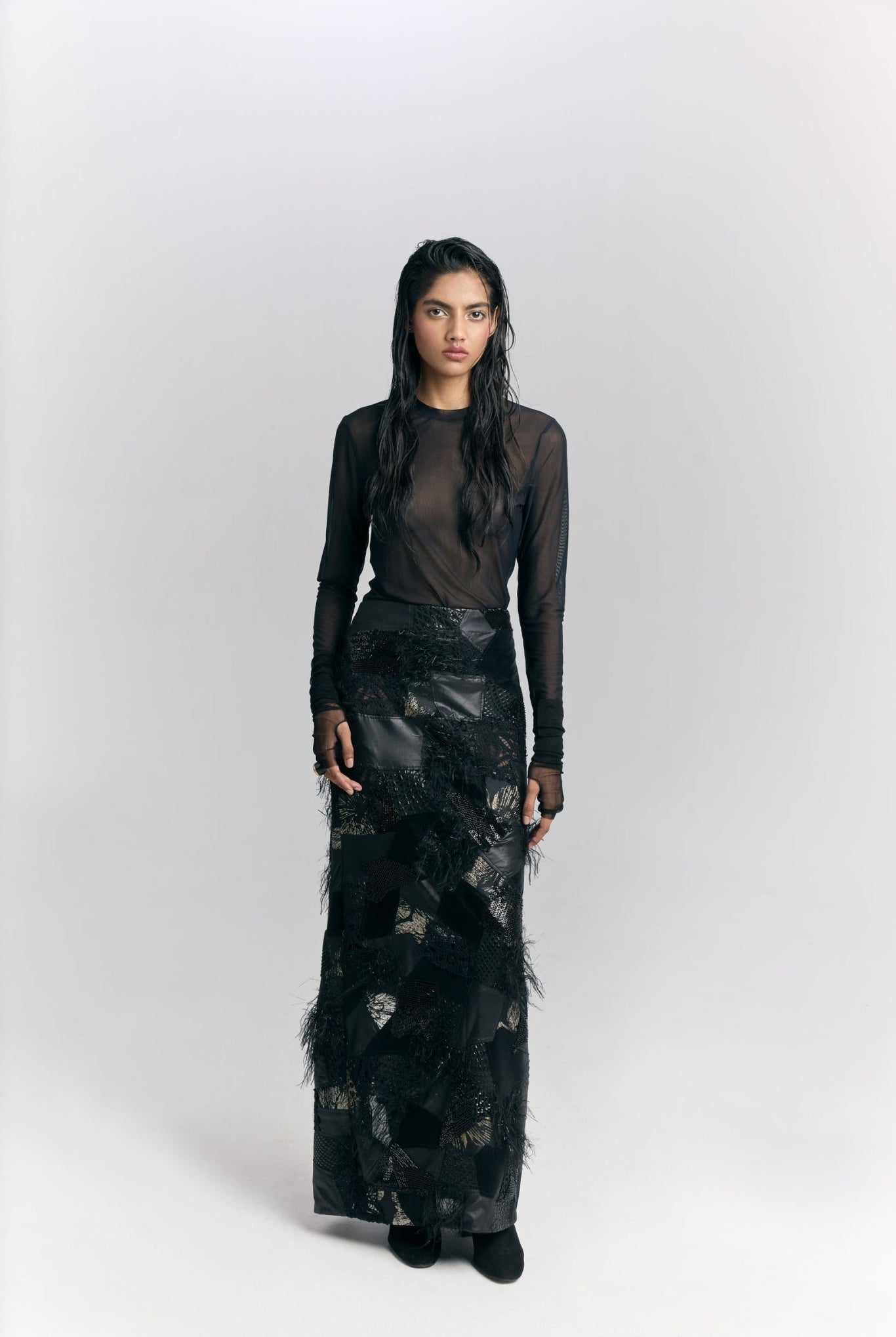 Patched Skirt - CiceroniSkirtPriyanca Khanna