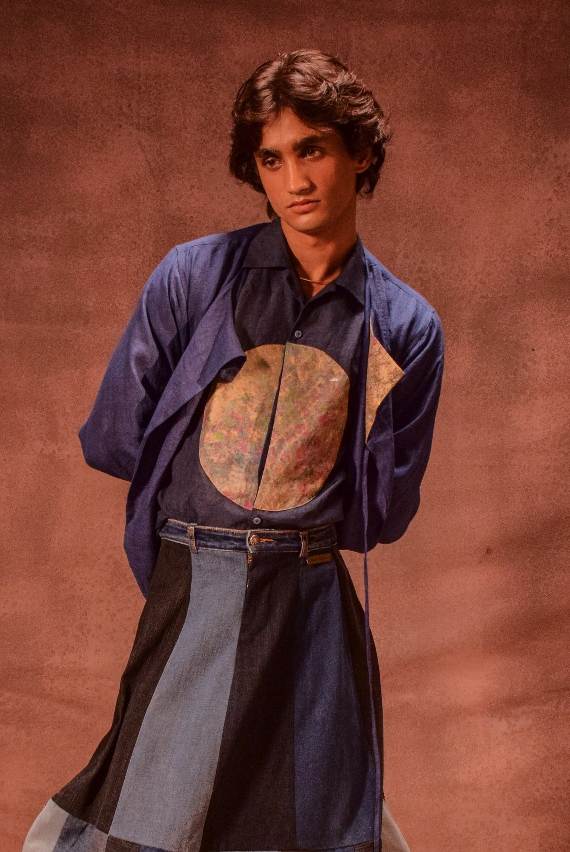 Patina Linen Shirt in Denim Blue - CiceroniMen ShirtsAnam Husain