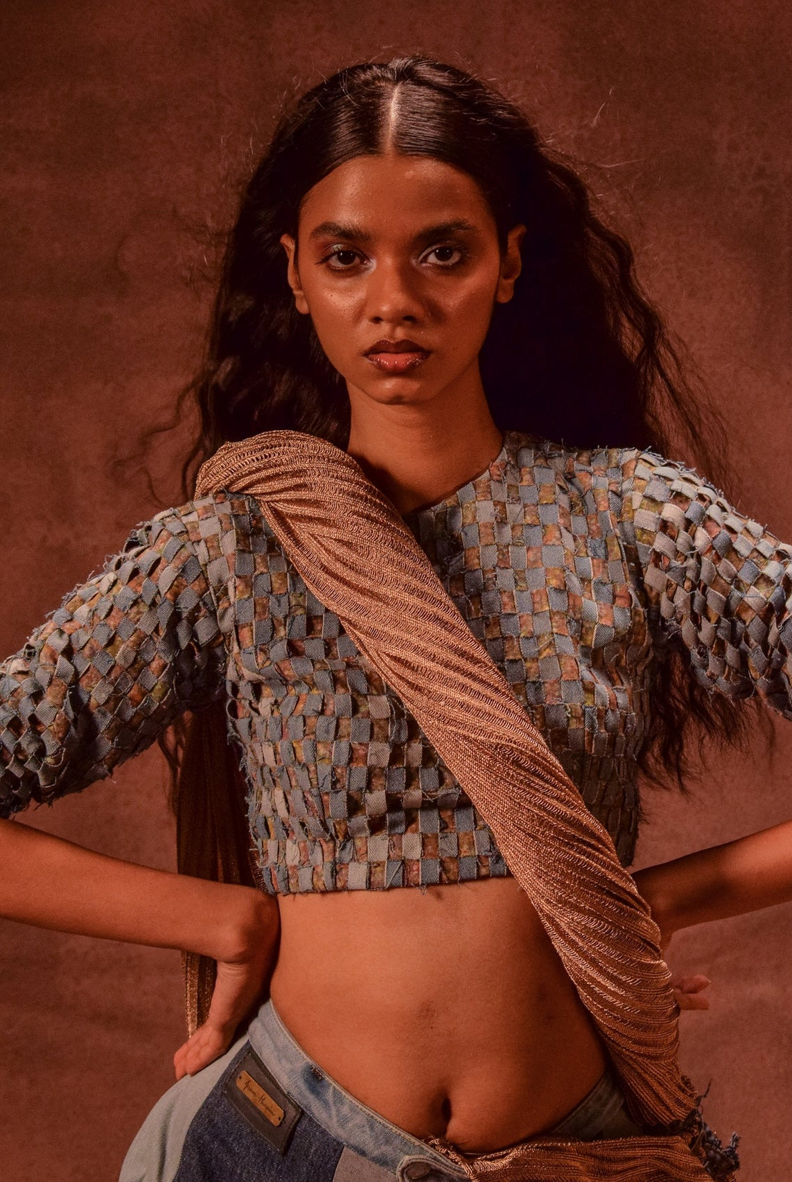 Patina X Denim Blouse - CiceroniBlouseAnam Husain