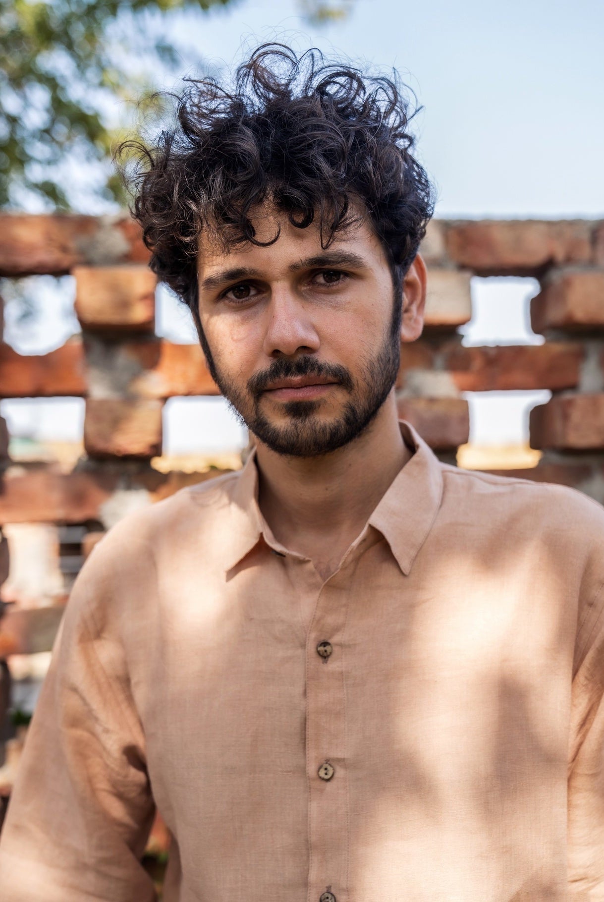 Peach Linen Shirt - CiceroniMen Shirtswith N.