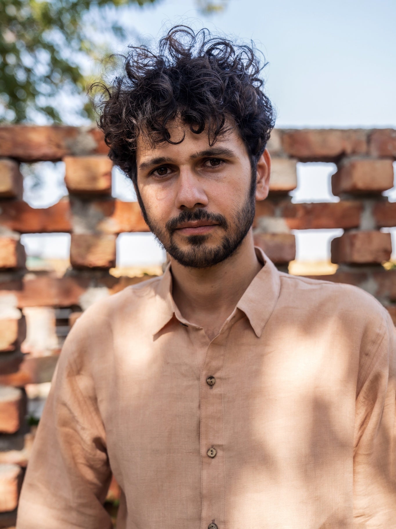 Peach Linen Shirt - CiceroniMen Shirtswith N.