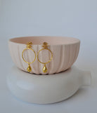 Pearl & Cinnamon Dangle Earrings - CiceroniEarringsThe Loom Art