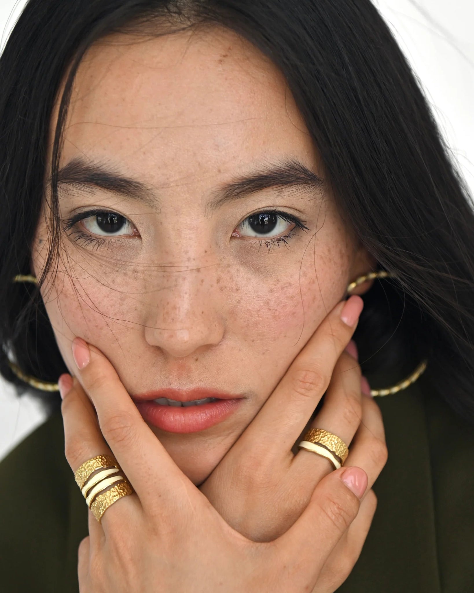 Pearl Enamel Stackable Rings - CiceroniRingsThe Loom Art