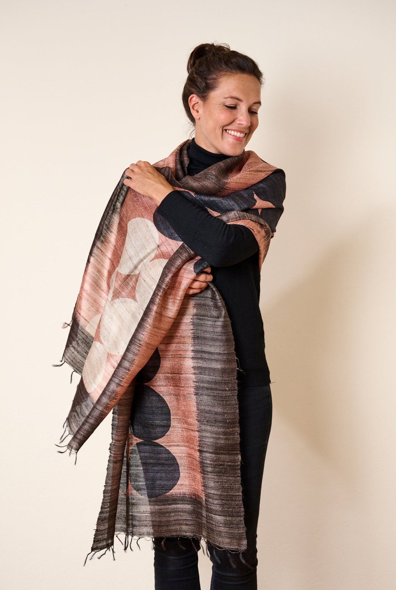 Pearl Peace Silk Scarf - CiceroniScarfAeshaane