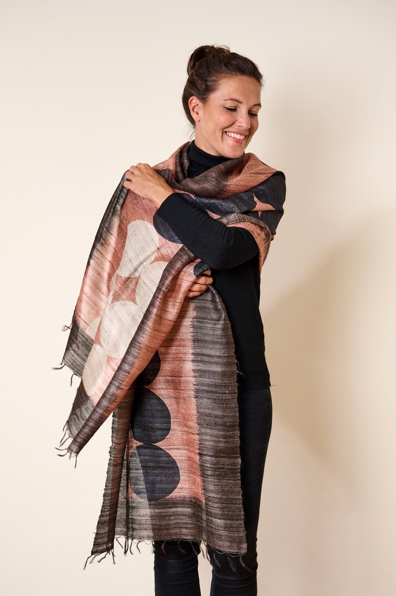 Pearl Peace Silk Scarf - CiceroniScarfAeshaane