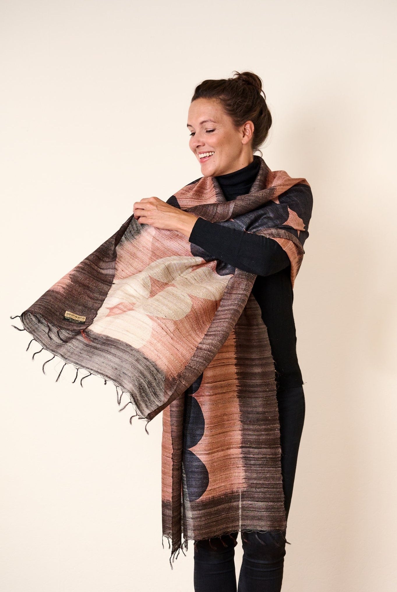 Pearl Peace Silk Scarf - CiceroniScarfAeshaane