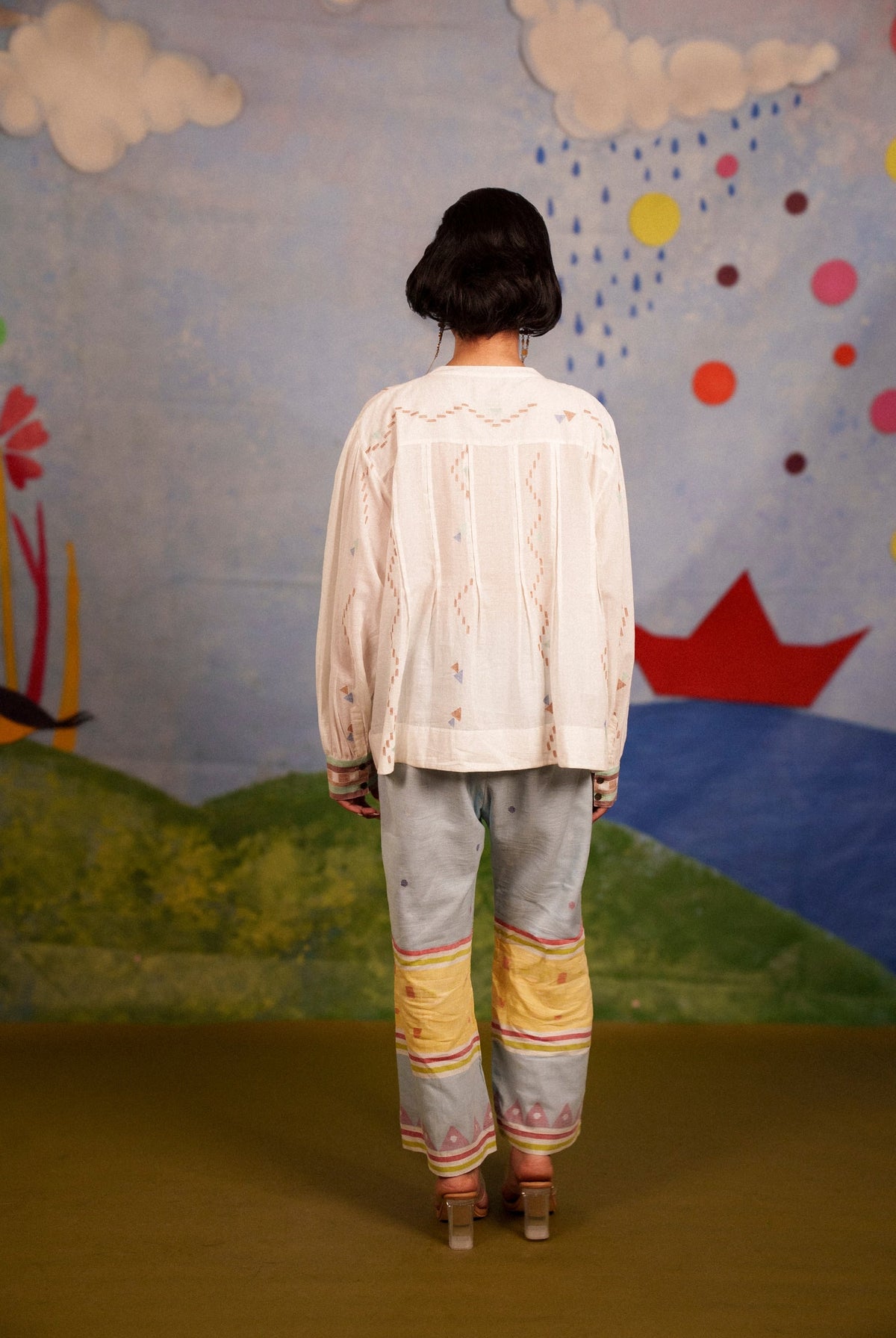 Pearl Pleated Top - CiceroniTopsBhomra