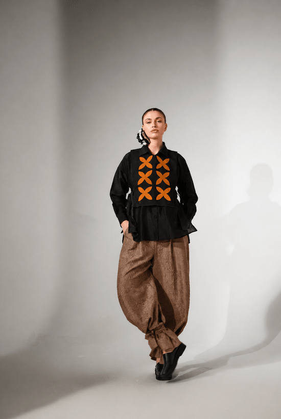 Pebble Shirt - Ochre - CiceroniWomen ShirtsStoique