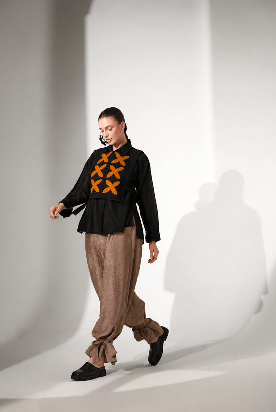 Pebble Shirt - Ochre - CiceroniWomen ShirtsStoique