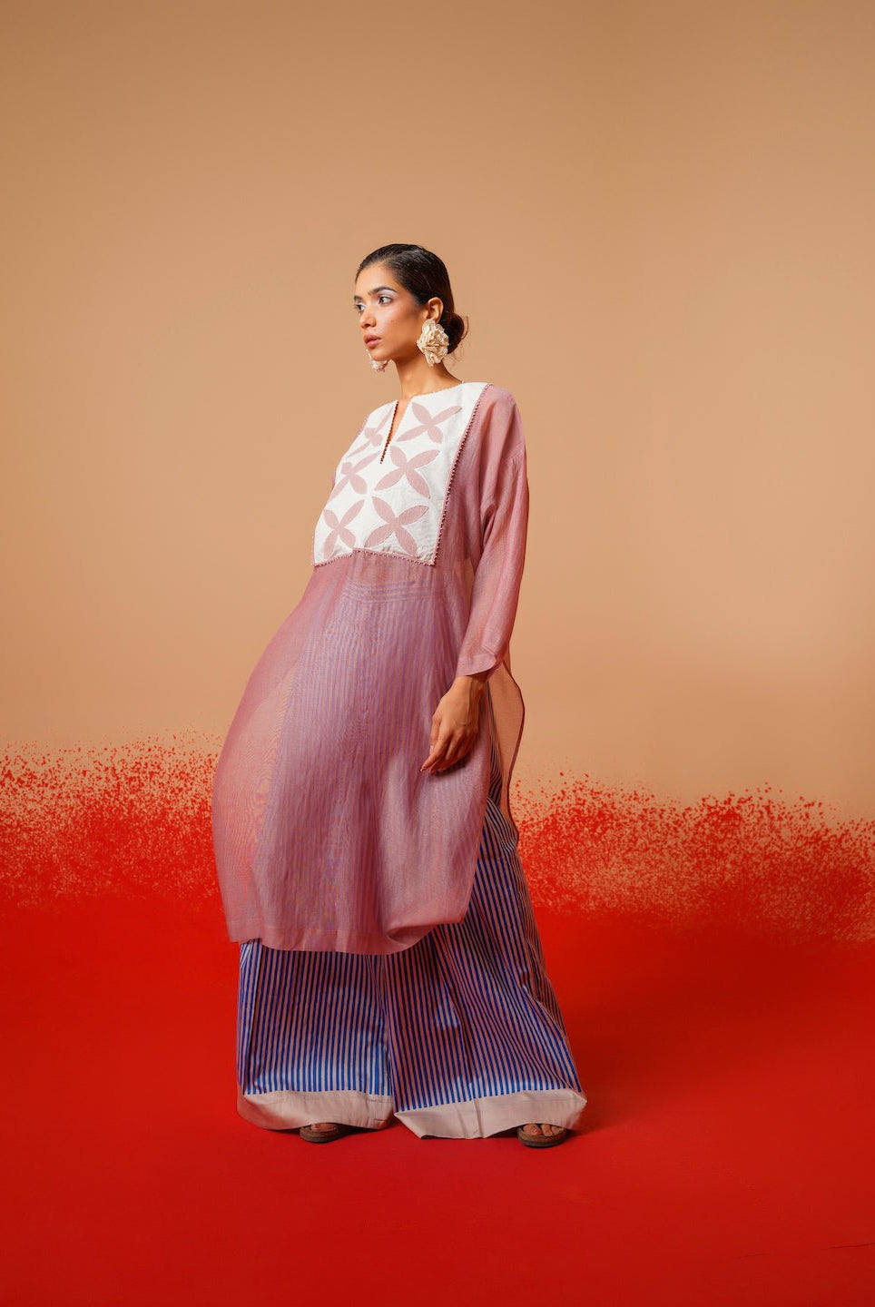 Pebble Tunic - Pink - CiceroniKurta, Everyday WearStoique