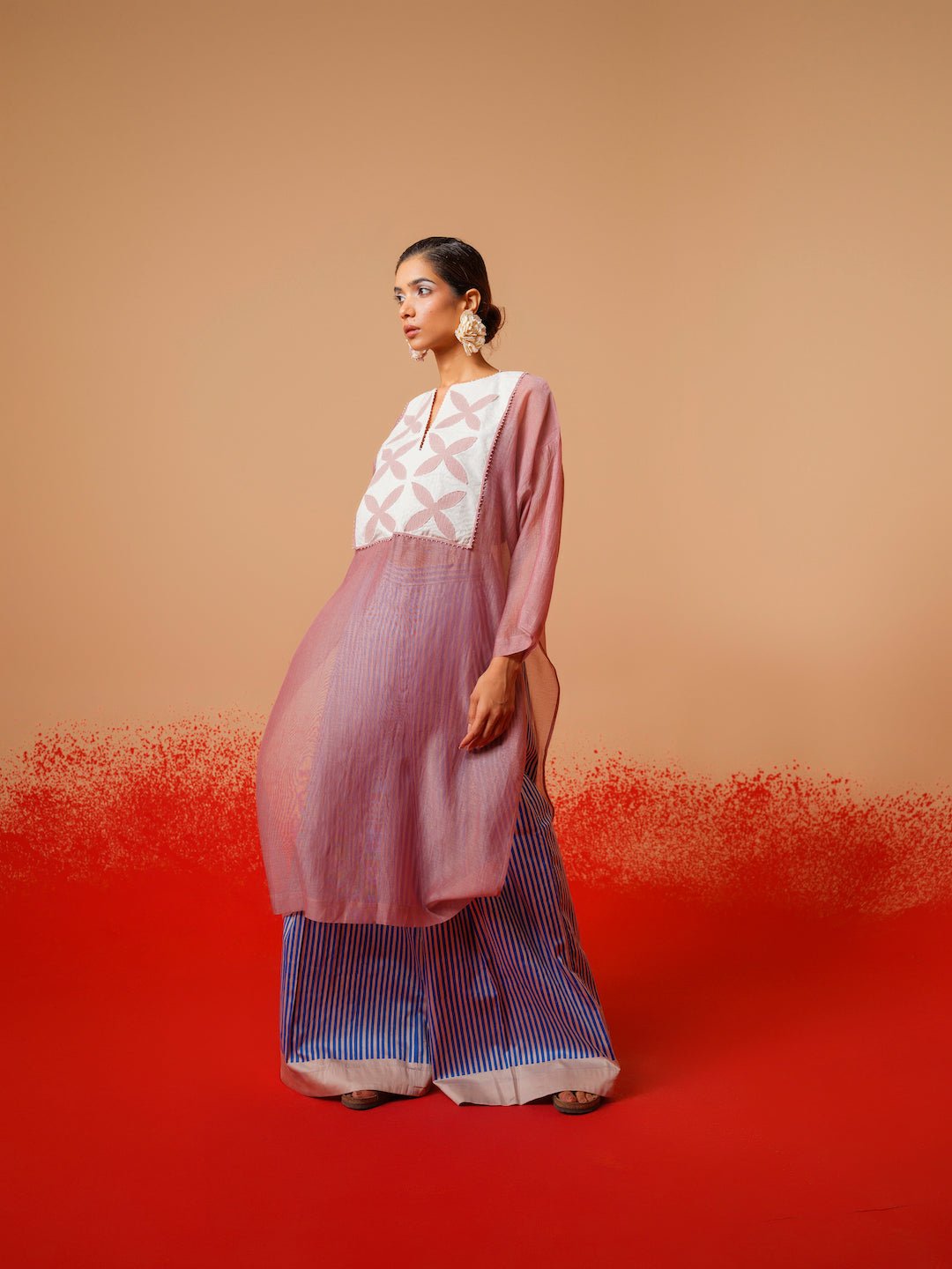 Pebble Tunic - Pink - CiceroniKurta, Everyday WearStoique