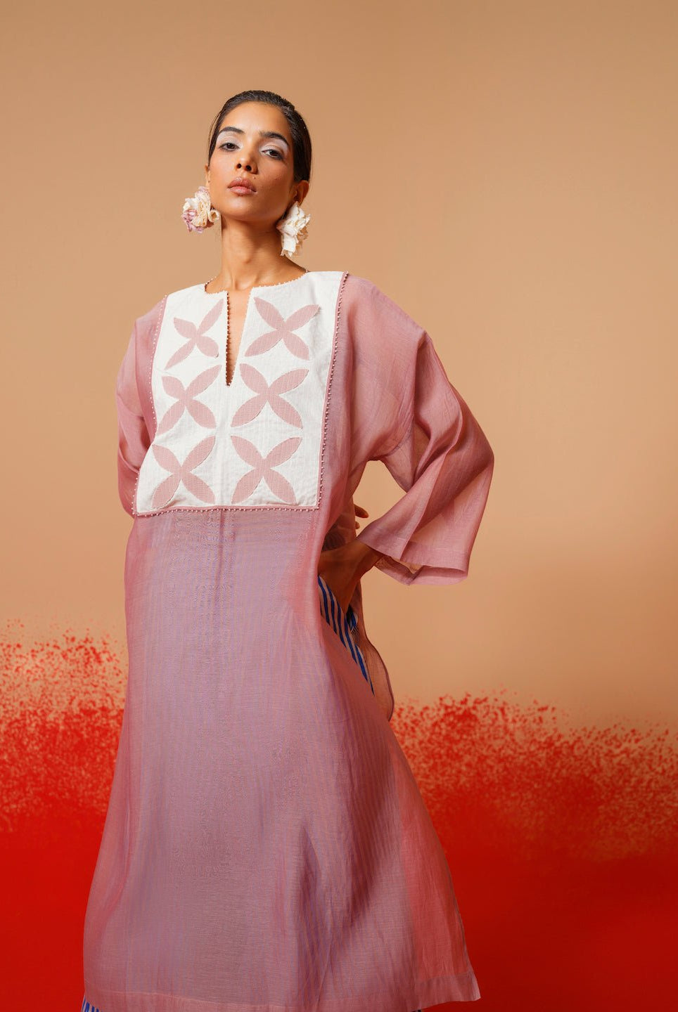 Pebble Tunic - Pink - CiceroniKurta, Everyday WearStoique