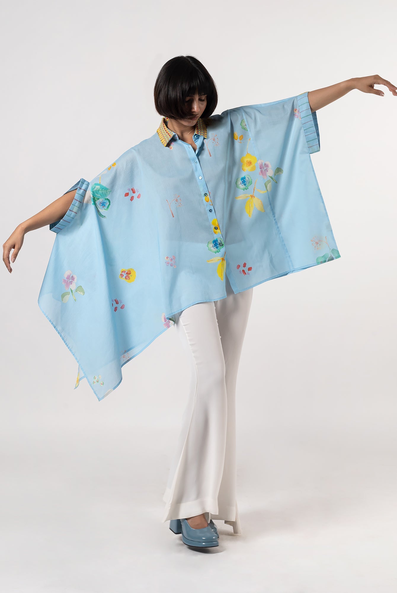 Pedru Blue Shirt - CiceroniWomen ShirtsShades of India