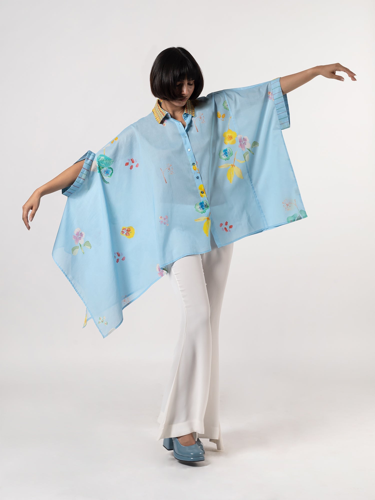 Pedru Blue Shirt - CiceroniWomen ShirtsShades of India