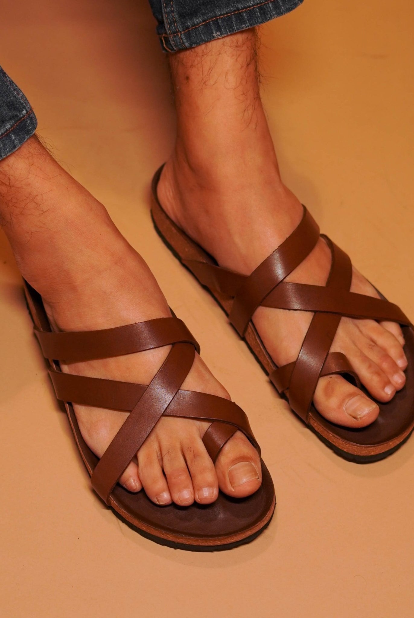 Pelle Corko Espresso - CiceroniSandalsdmodot