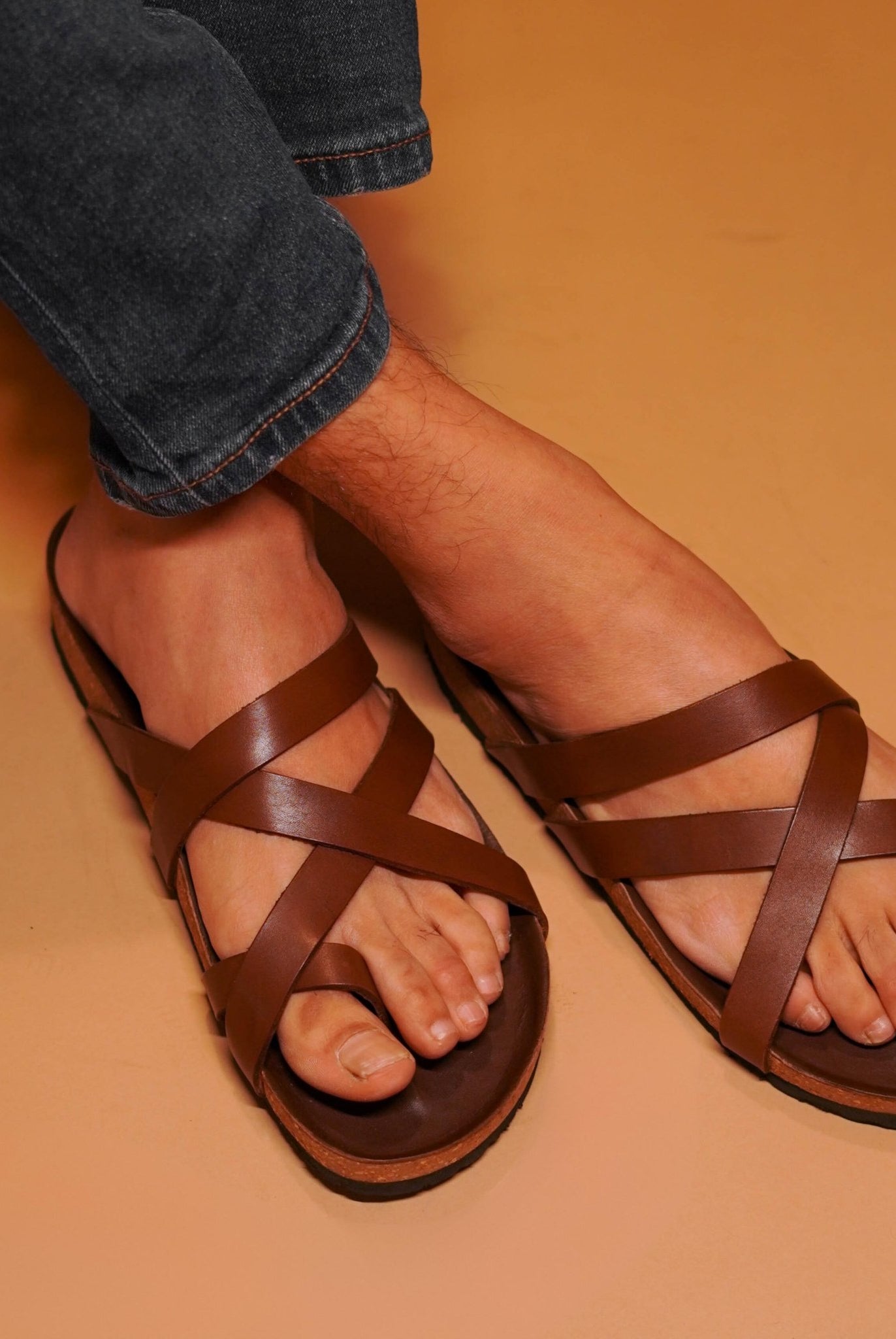 Pelle Corko Espresso - CiceroniSandalsdmodot