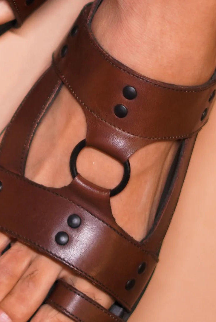 Pelle Lusso Marrone - CiceroniSandalsdmodot