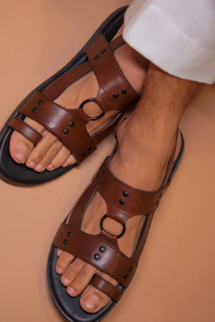 Pelle Lusso Marrone - CiceroniSandalsdmodot