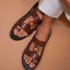 Pelle Lusso Marrone - CiceroniSandalsdmodot