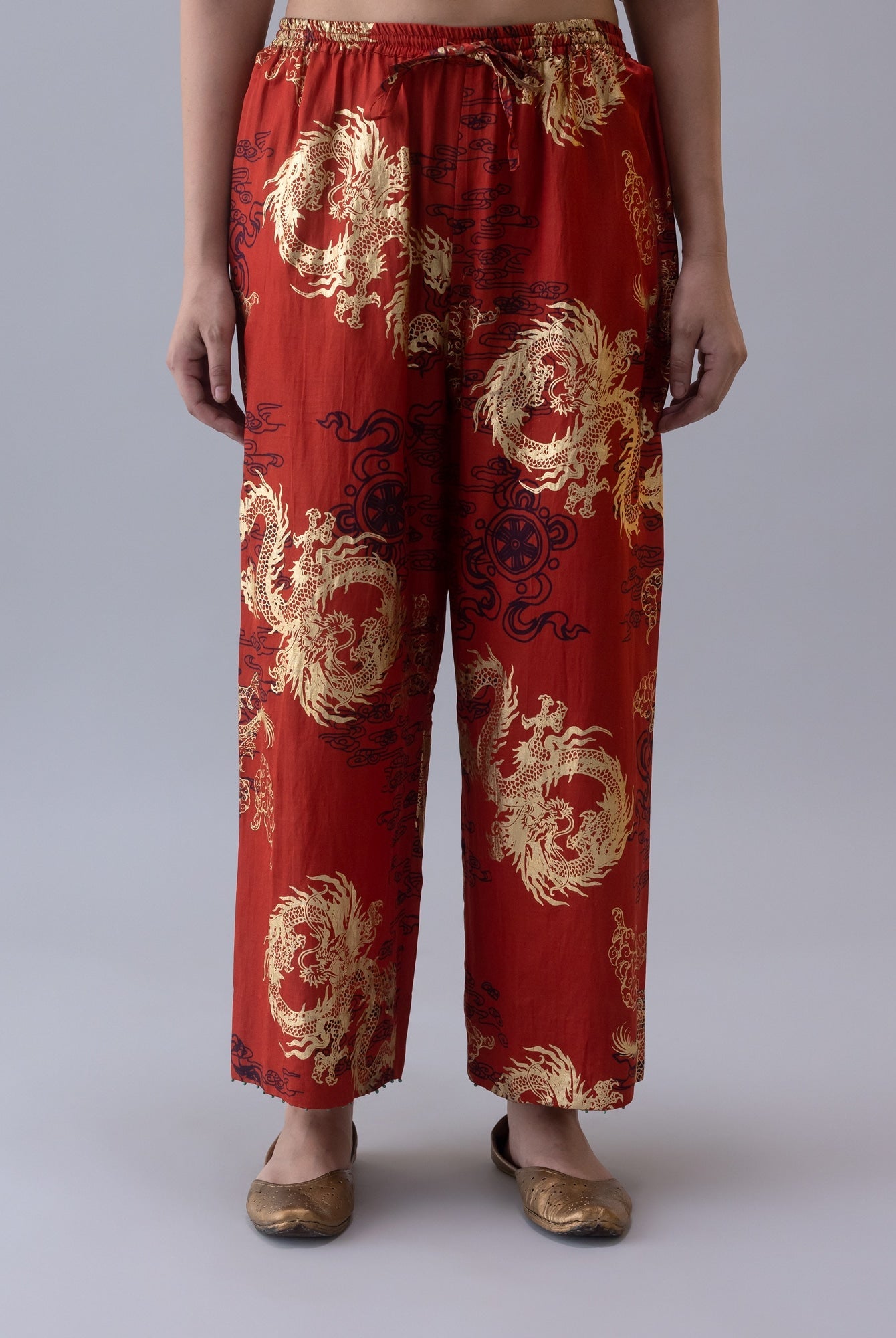 Pema Rust Pyjama - CiceroniWomen PantsShades of India