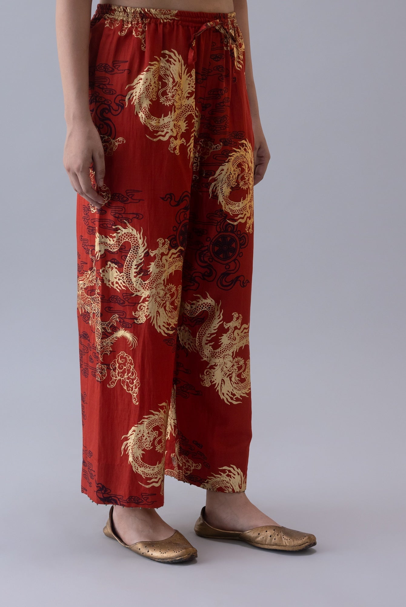 Pema Rust Pyjama - CiceroniWomen PantsShades of India