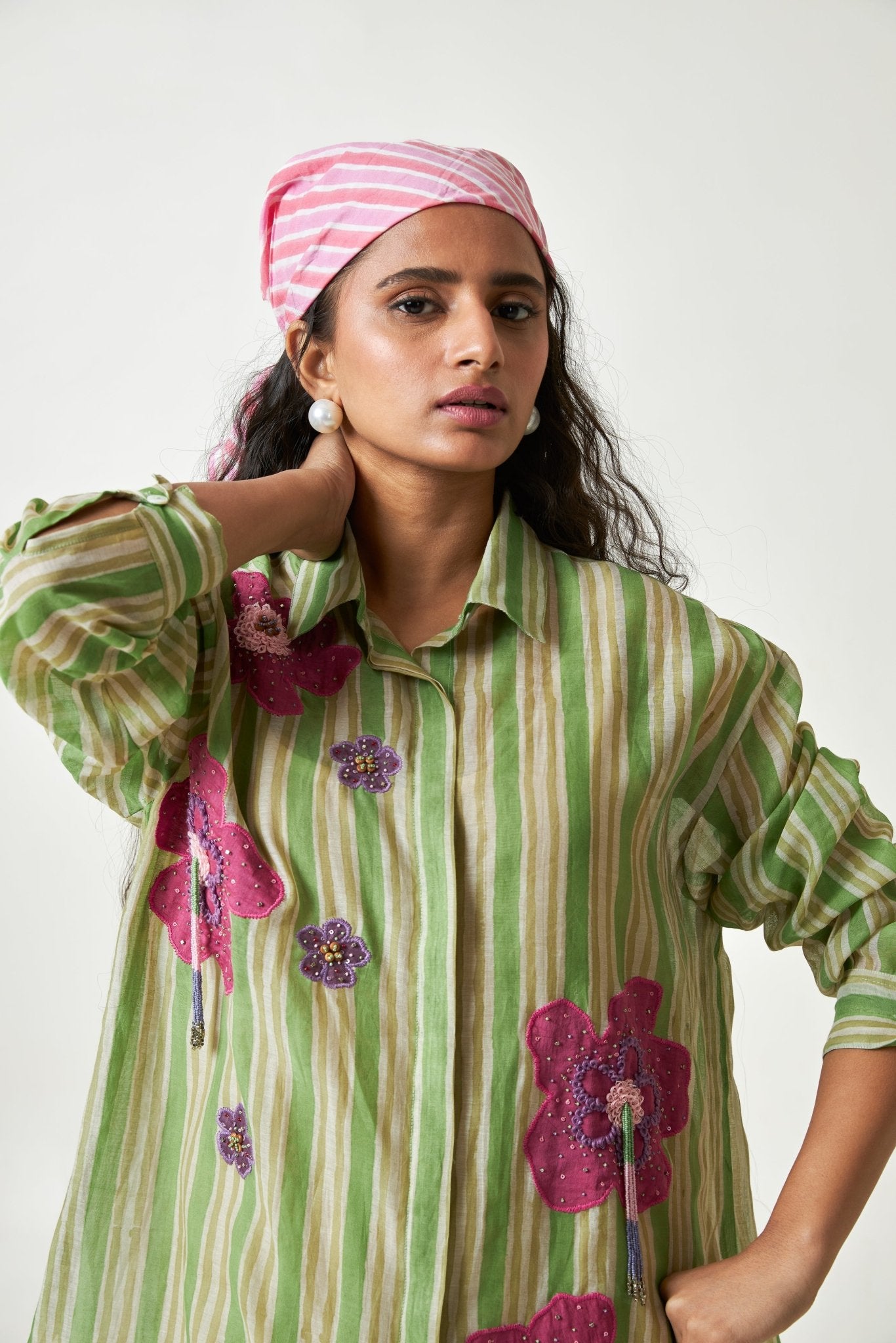 Petal Haze Block Printed Co-ord Set - CiceroniCo-ord SetPants and Pajamas