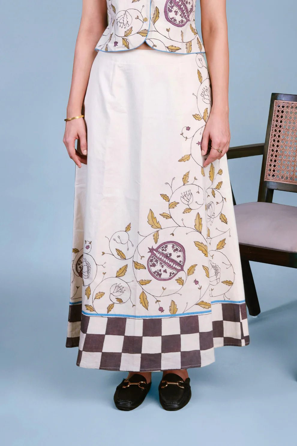 Petal Print Skirt - CiceroniSkirtsNambi - Kai