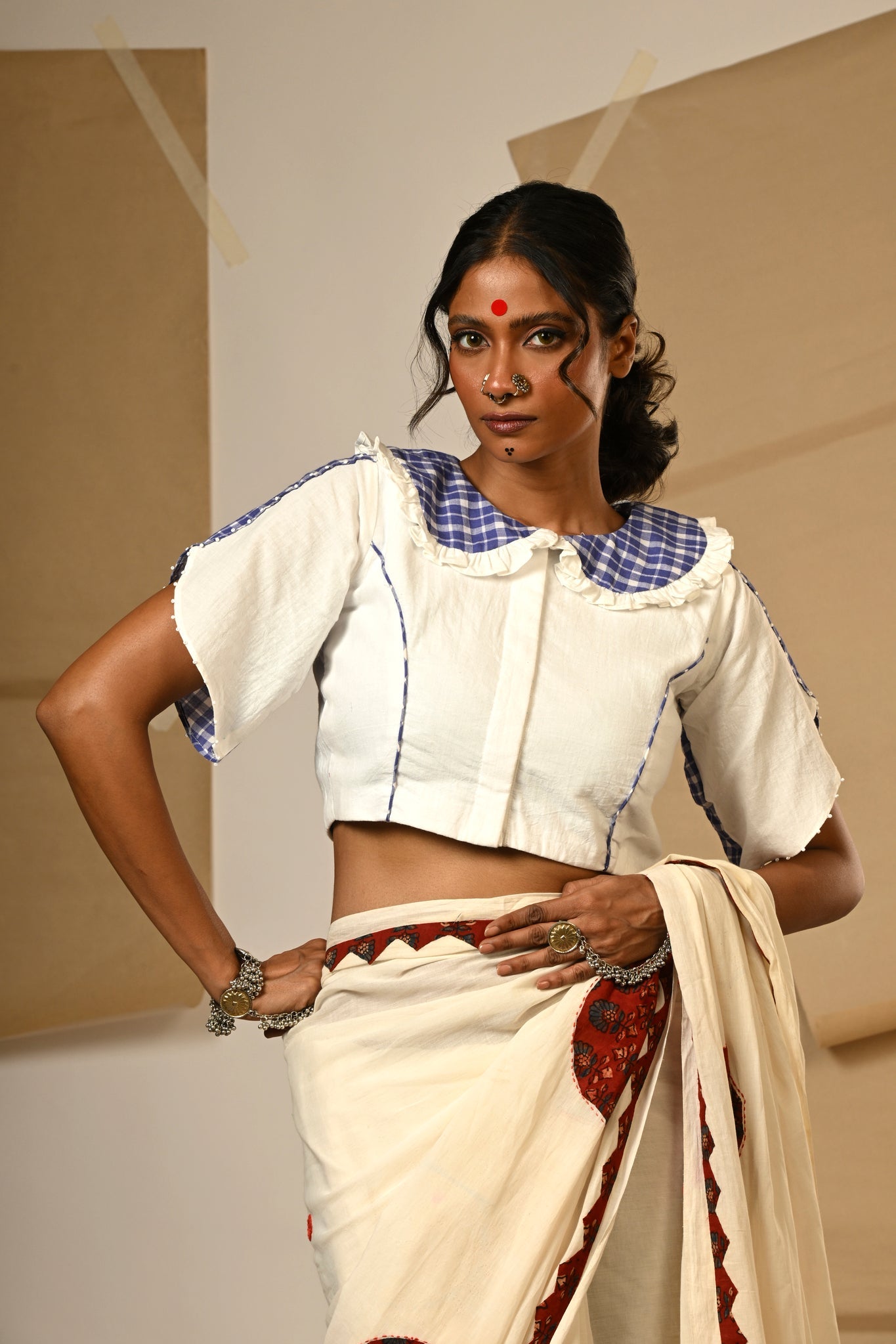 Peterpan Collar Blouse - CiceroniBlousePrathaa