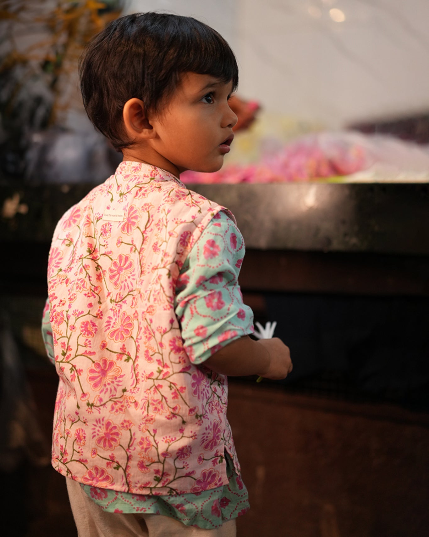 Phool Cotton Pink Floral Bandi - CiceroniJacketsLove The World Today