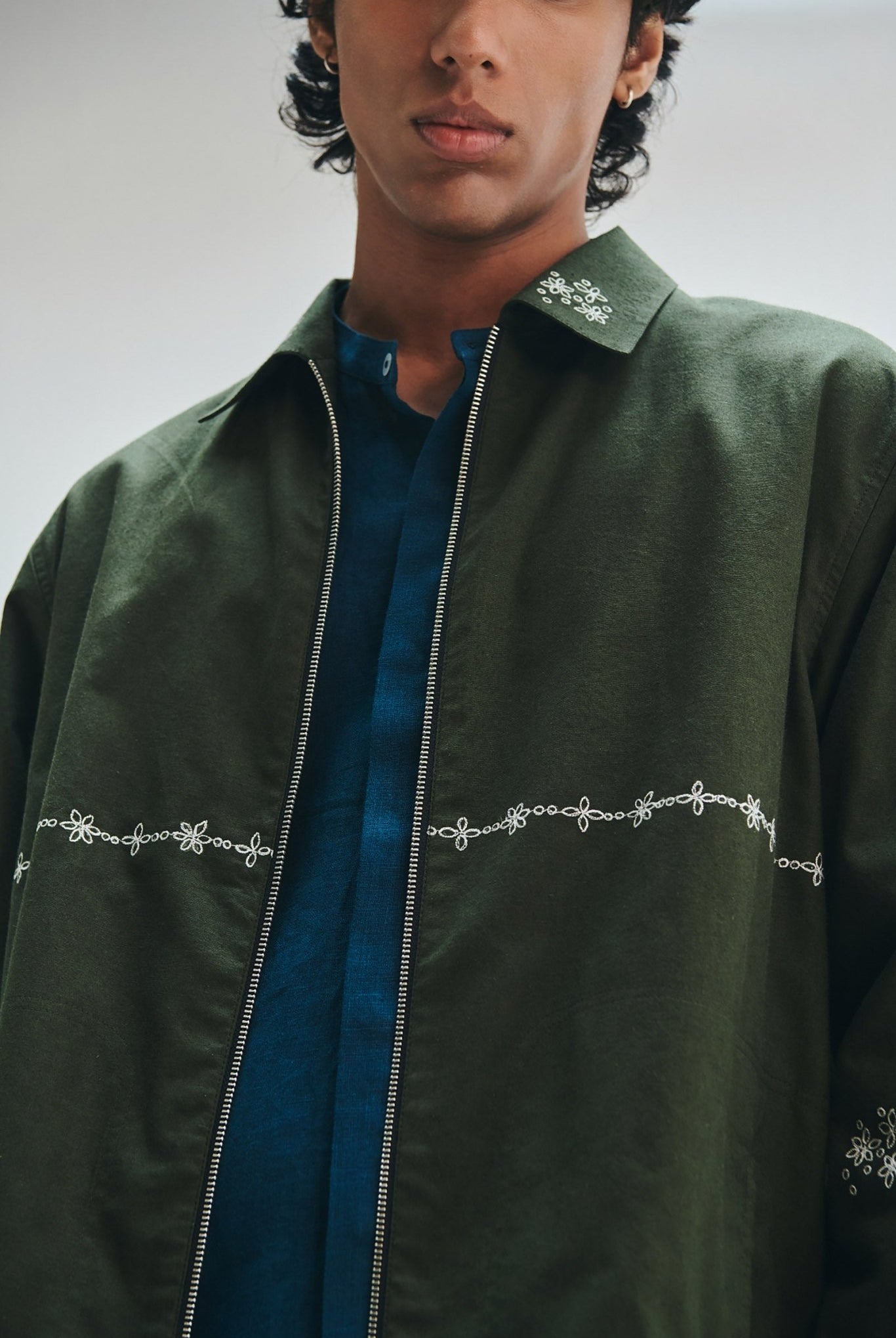 Pine Co-Linen Men's Track Jacket - CiceroniTrack JacketSaphed