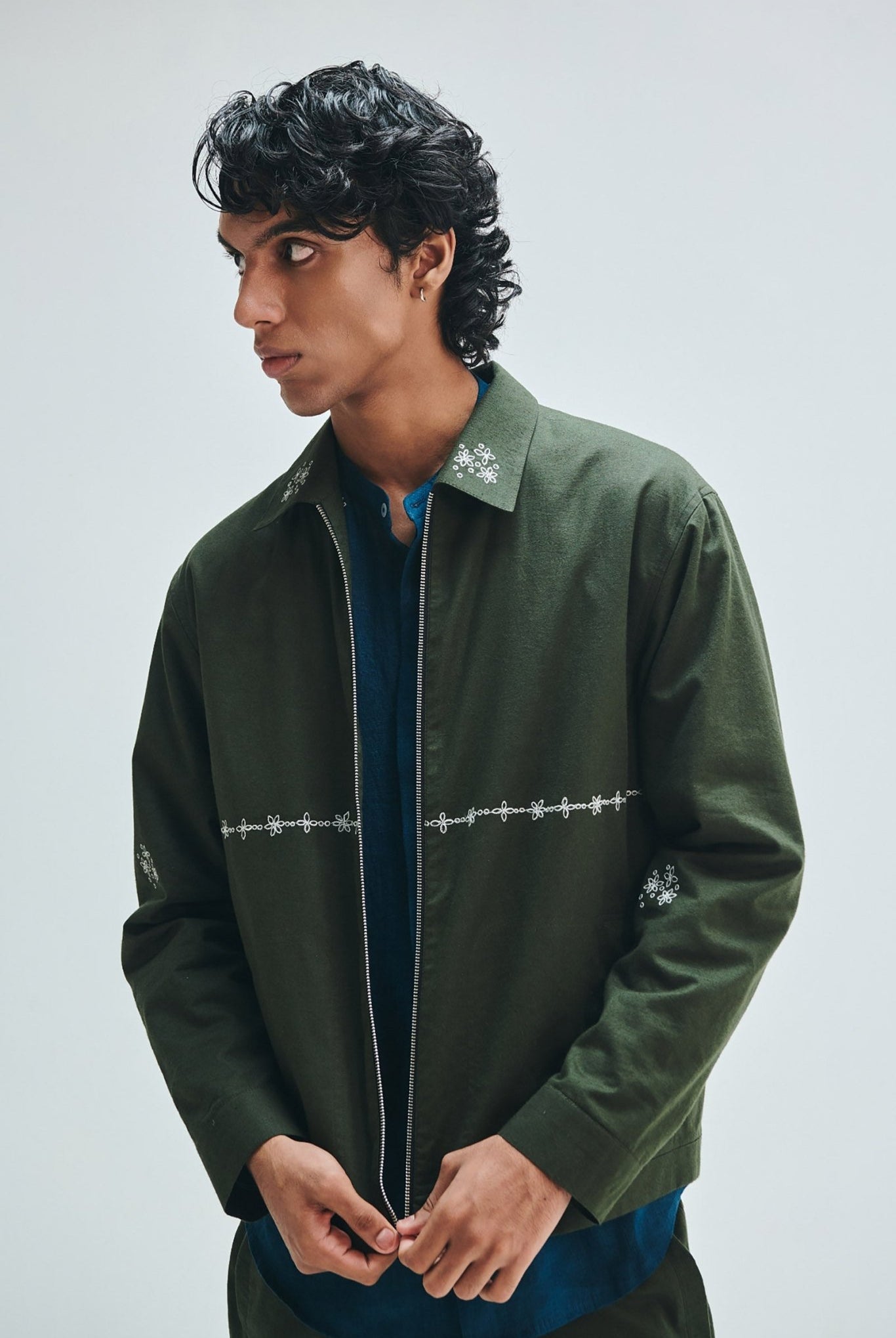 Pine Co-Linen Men's Track Jacket - CiceroniTrack JacketSaphed