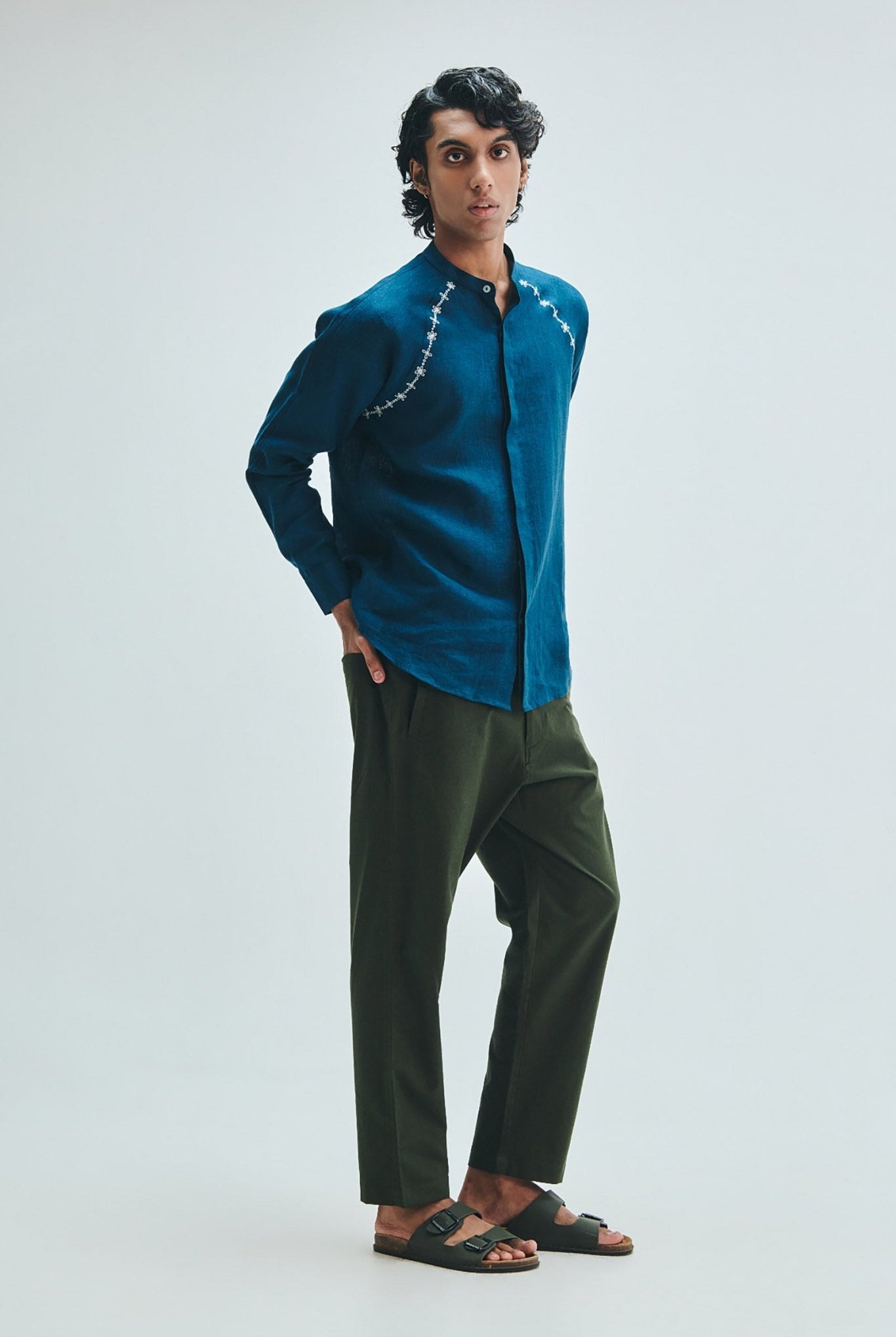 Pine Linen Men's Tapered Lounge Pants - CiceroniLounge PantsSaphed