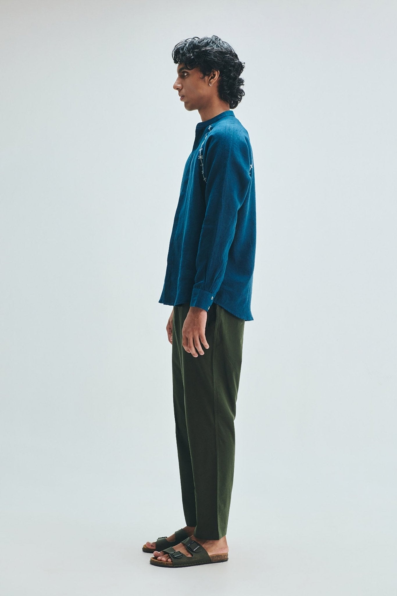 Pine Linen Men's Tapered Lounge Pants - CiceroniLounge PantsSaphed