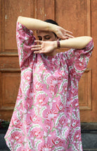 Pink and White Hand Block Printed Anti Fit Co - ord Set - CiceroniKurta Set, Everyday WearHouse of Moxa