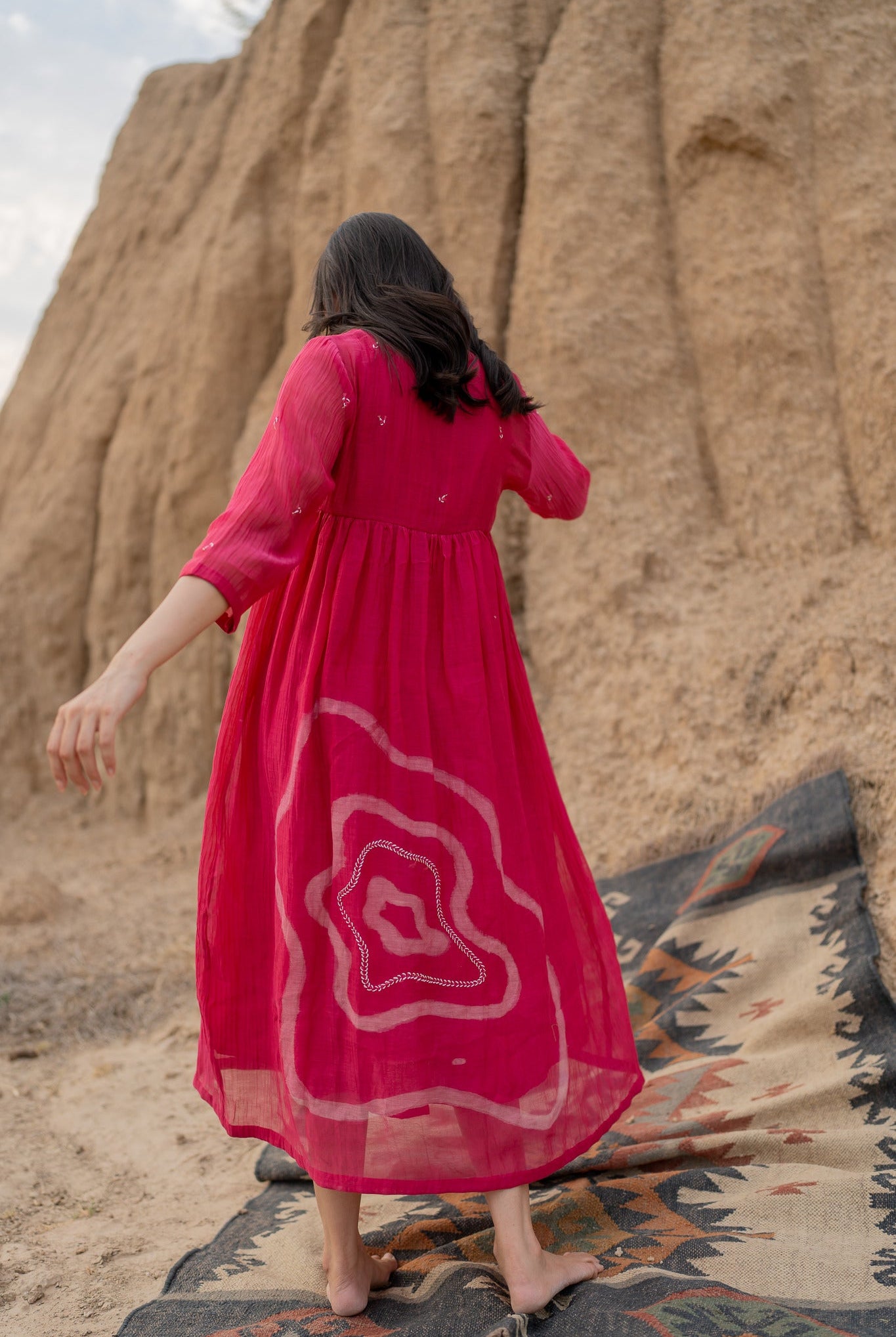Pink Arazi Dress - CiceroniDressesNirjara