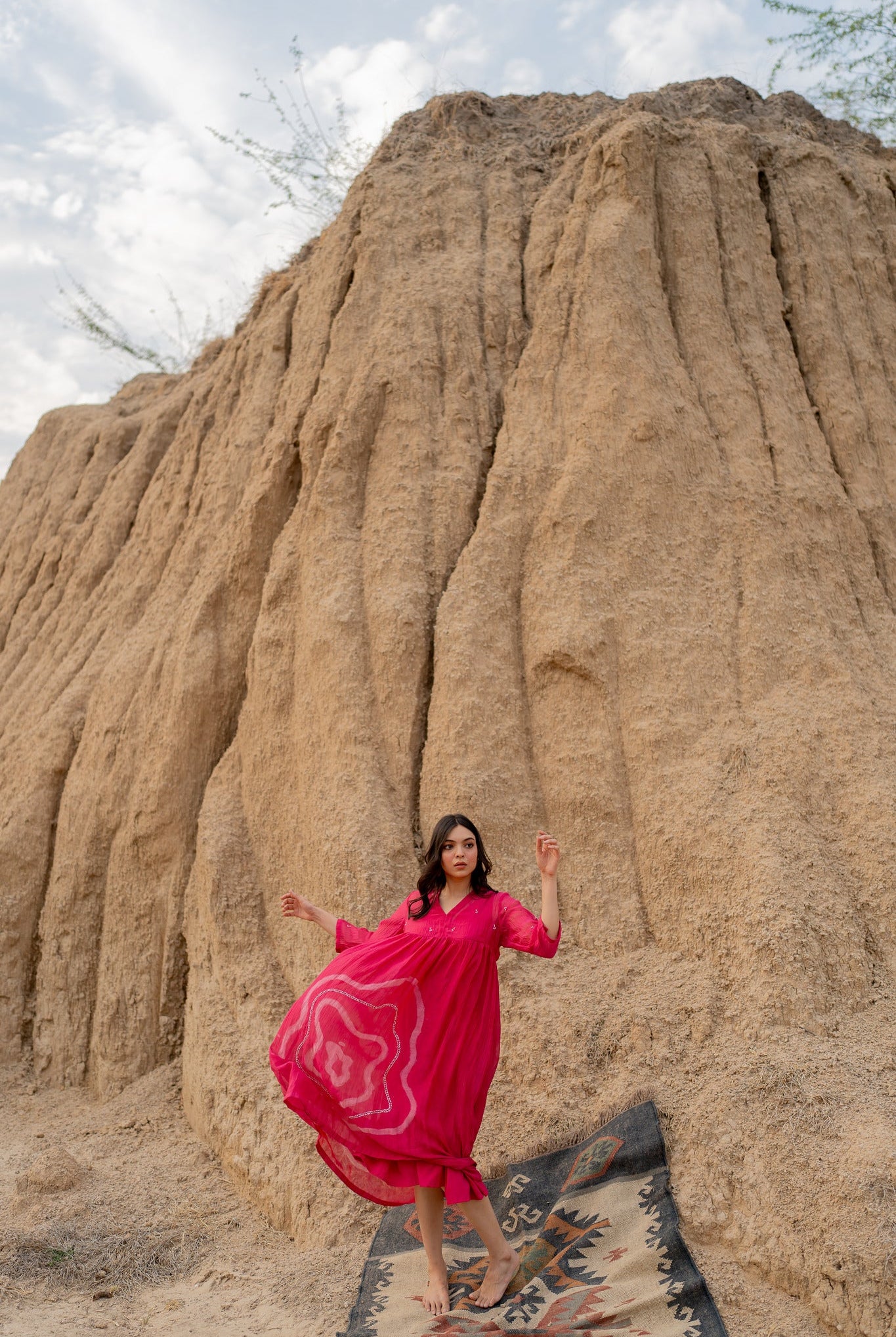 Pink Arazi Dress - CiceroniDressesNirjara