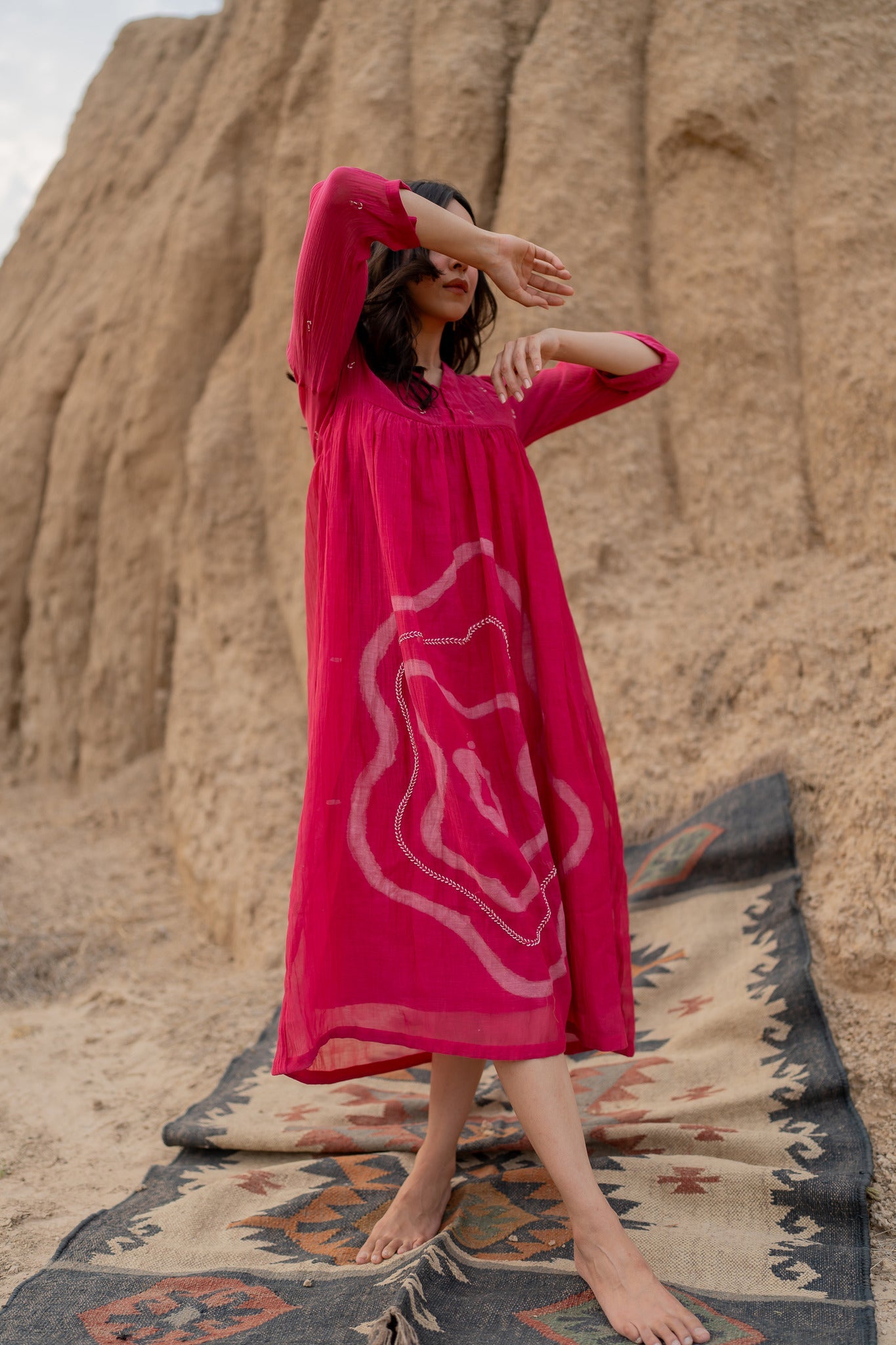 Pink Arazi Dress - CiceroniDressesNirjara