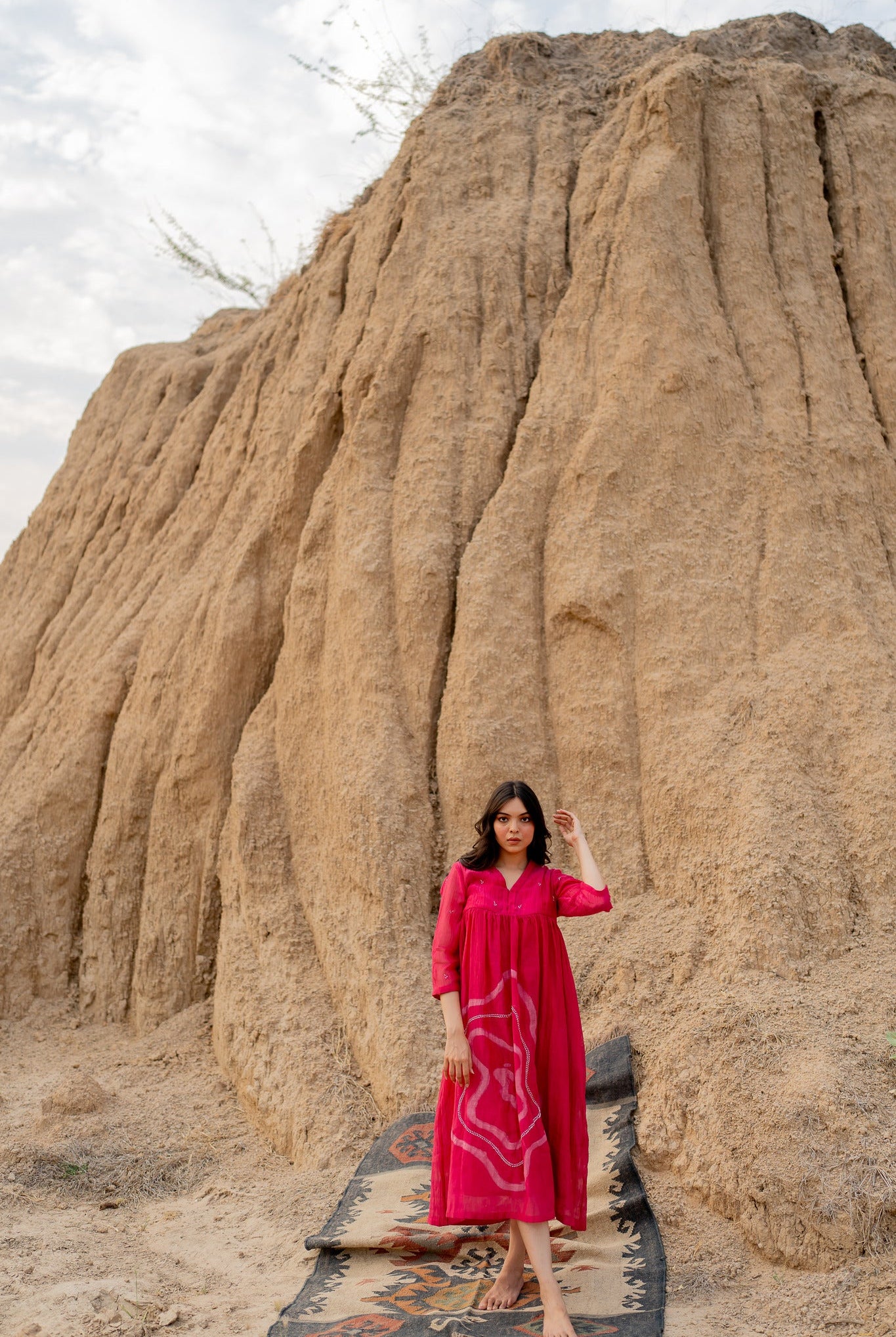Pink Arazi Dress - CiceroniDressesNirjara