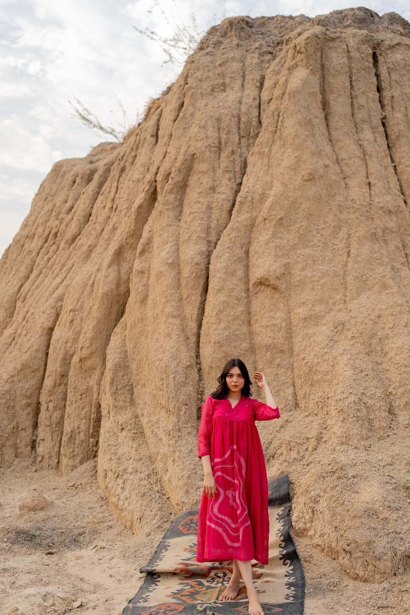 Pink Arazi Dress - CiceroniDressesNirjara