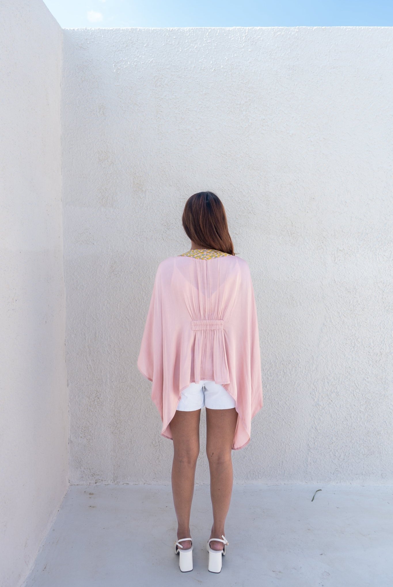 Pink Braided Short Cape - CiceroniCapeNeora