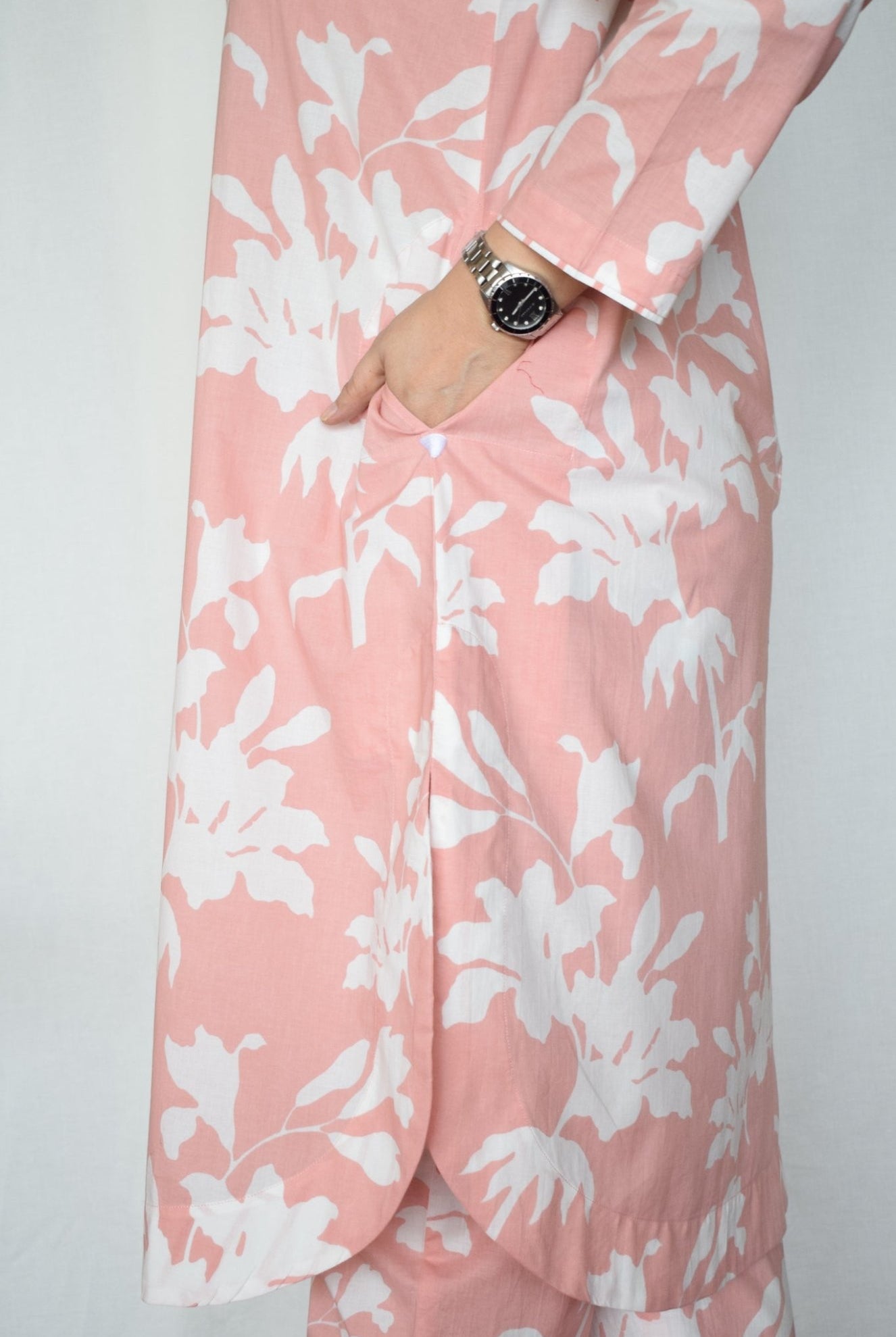 Pink Floral Co - ord Set - CiceroniKurta Set, Everyday WearHouse of Moxa