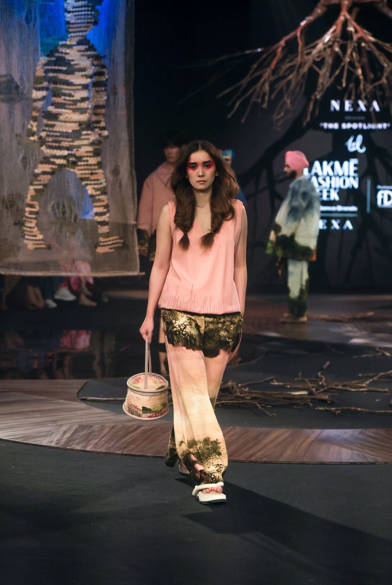 Pink Monet Vest And Trouser Co - ord Set - CiceroniCo - ord SetTil