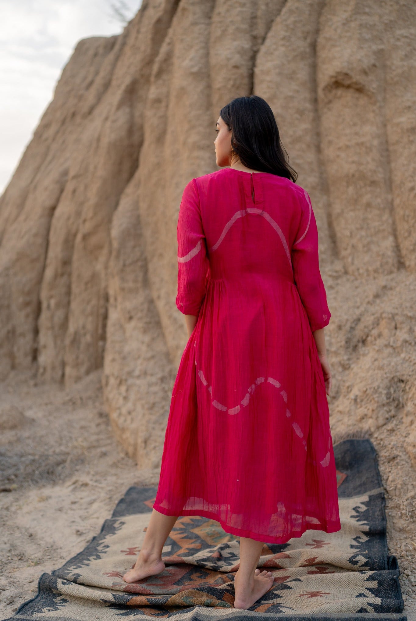 Pink Ruzgar Dress - CiceroniDressesNirjara