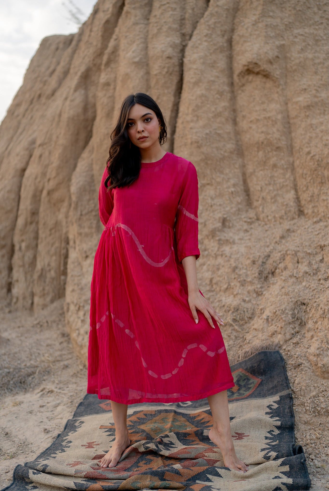 Pink Ruzgar Dress - CiceroniDressesNirjara