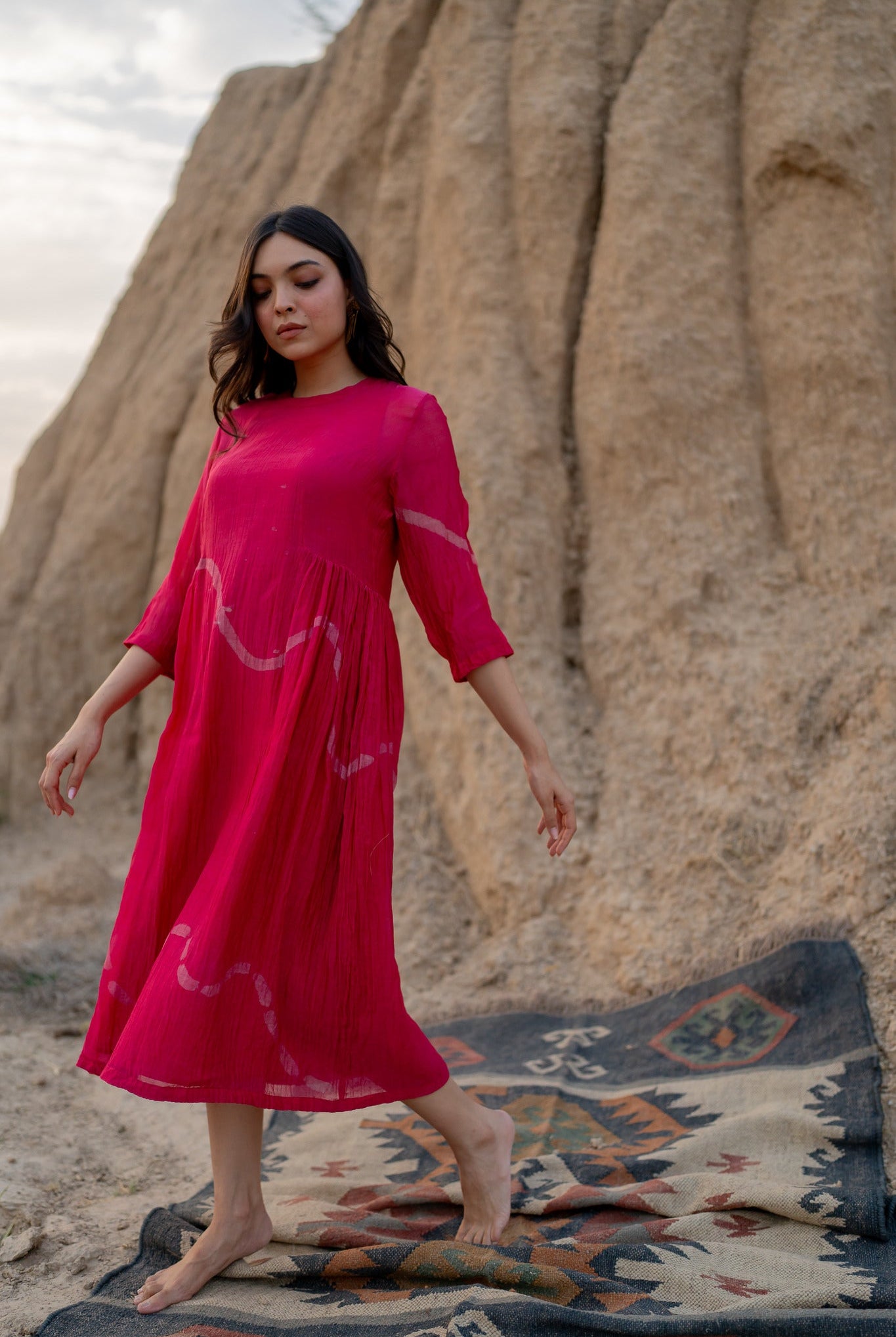 Pink Ruzgar Dress - CiceroniDressesNirjara