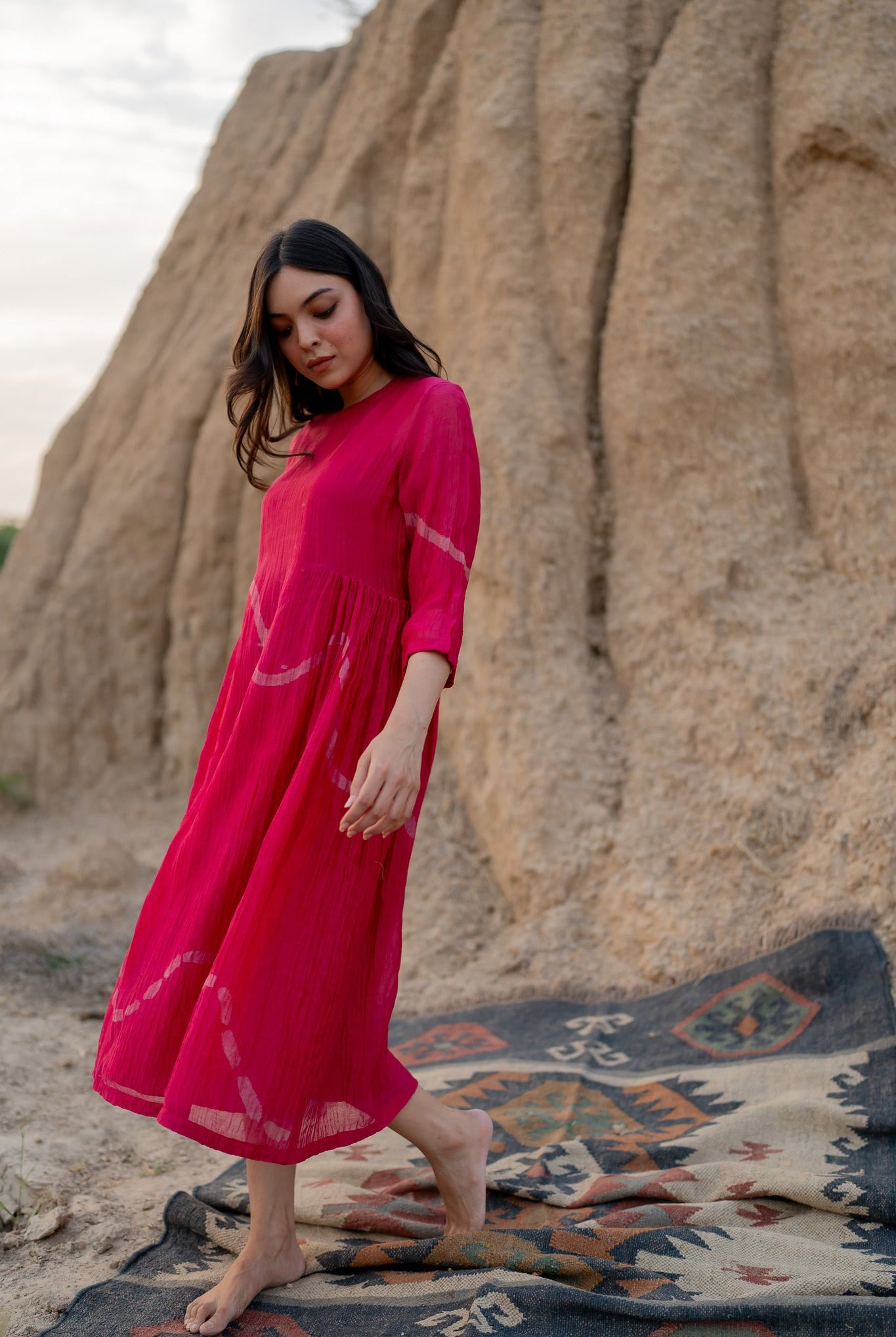 Pink Ruzgar Dress - CiceroniDressesNirjara