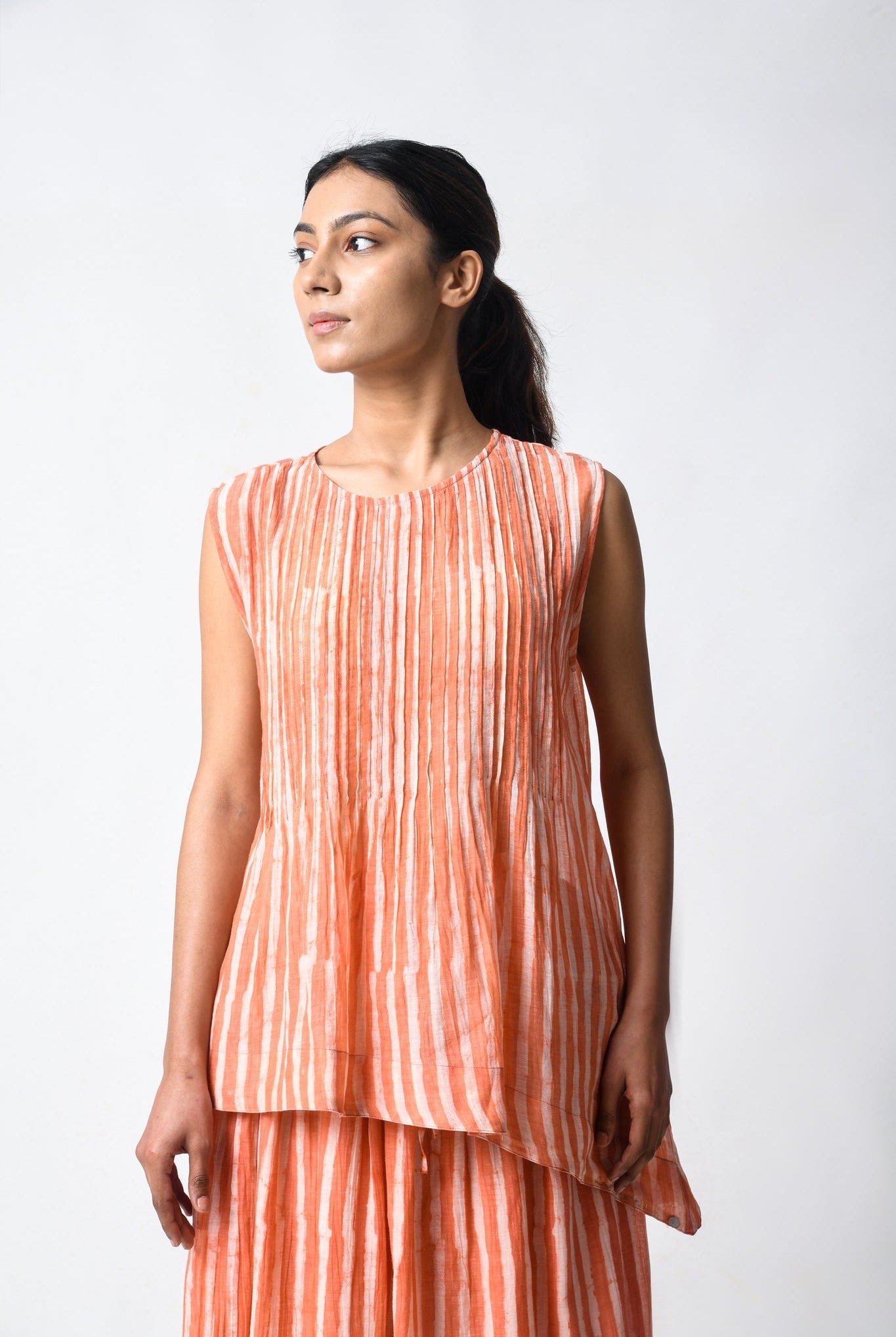 Pintuck Coral Cord Set - CiceroniSkirt SetJayati Goenka