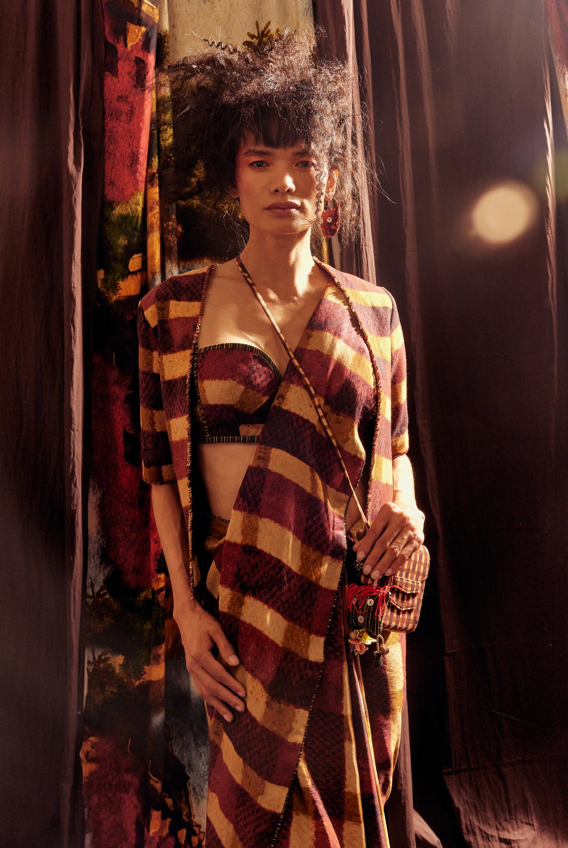 Plaid Crop Jacket - CiceroniJacketsTil